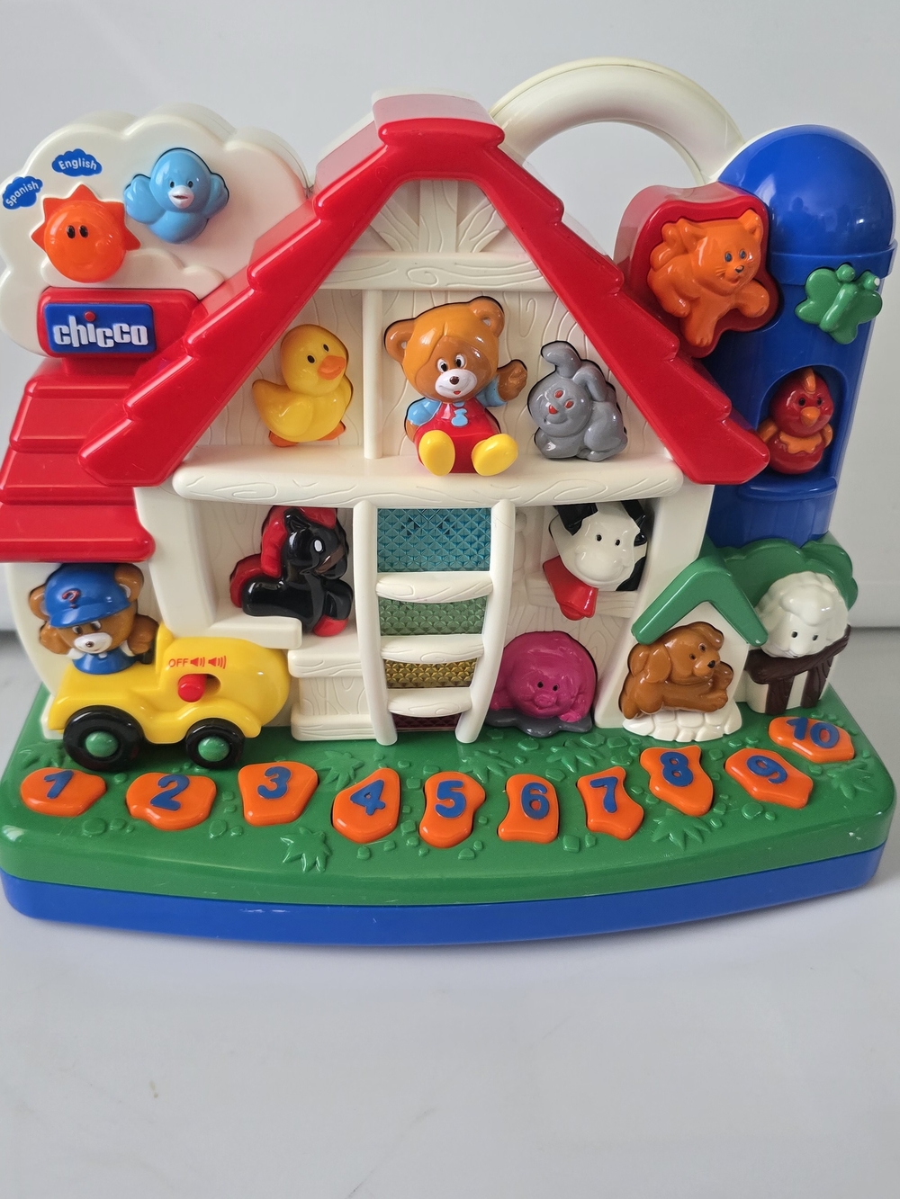 Chicco Bilingual English/Spanish Talking Farm Educational Toy (Tested & Working)